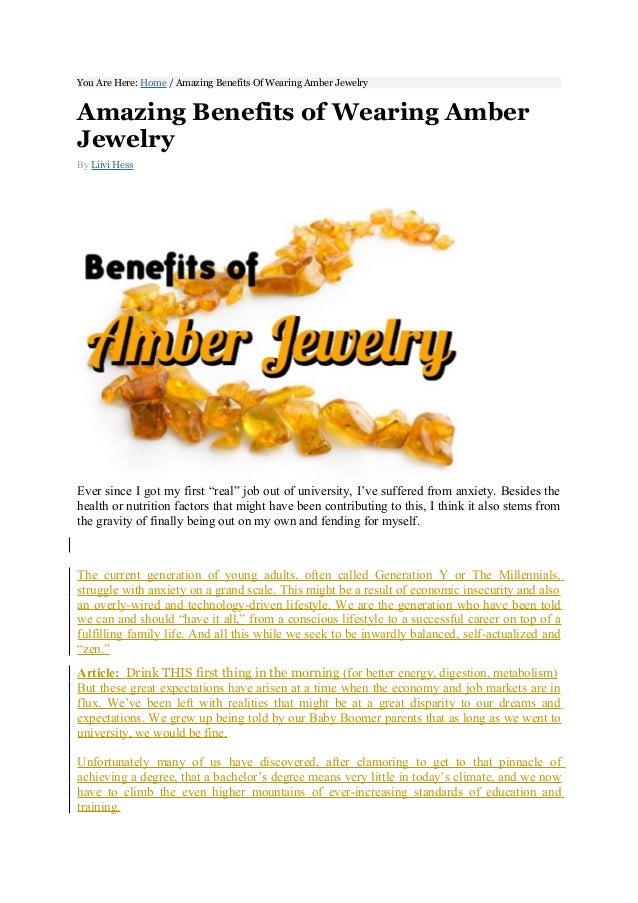 amber necklaces for adults benefits