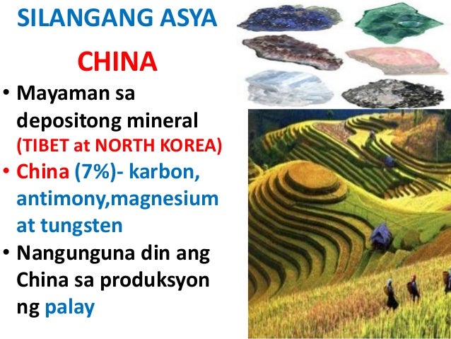 Yamang Mineral Ng Silangang Asya Likas na yaman ng asya