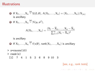 @ 
@ 

 
In information geometry, this is seen as a change of 
coordinates on a Riemannian manifold, and the intrinsic 
properties of curvature are unchanged under dierent 
parametrization. In general, the Fisher information 
matrix provides a Riemannian metric (more precisely, the 
Fisher-Rao metric). [Wikipedia] 
 