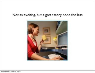 Not as exciting, but a great story none the less




Wednesday, June 15, 2011
 