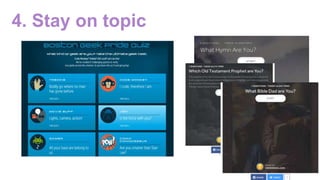 4. Stay on topic
 