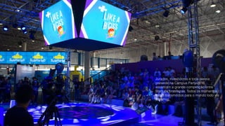 Jurados, investidores e toda plateia
presente na Campus Party 2016,
assistiram a grande competição entre
Startups brasileiras. Todos os momentos
foram transmitidos para o mundo todo via
streamig.
 