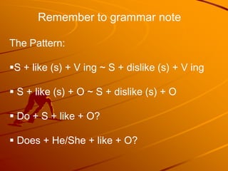 Like and dislike | PPT