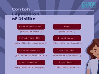 expression Like and dislike in english ppt | PPTX