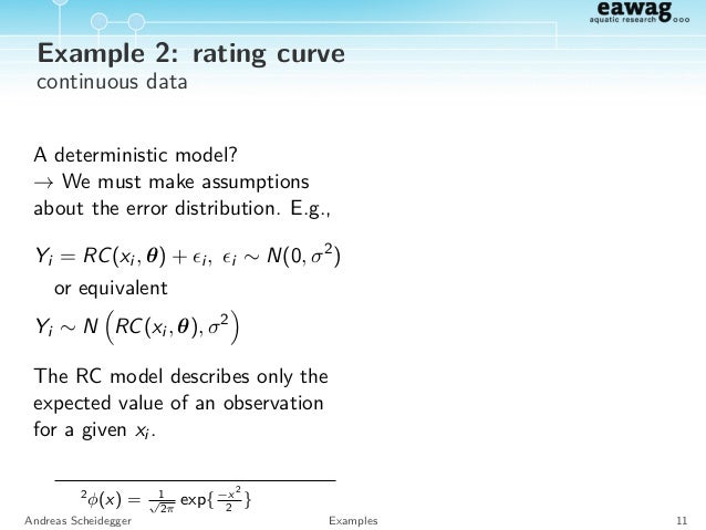 formulation of model likelihood functions deterministic model example