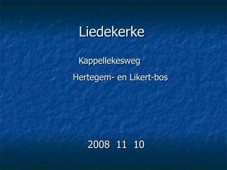 Liedekerke Kappellekesweg     Hertegem- en Likert-bos 2008  11  10 