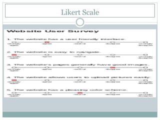 Likert Scale
 