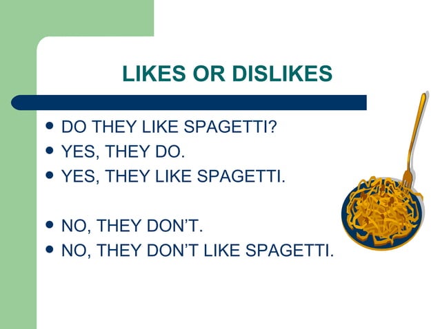 Likes & Dislikes | PPT | Free Download