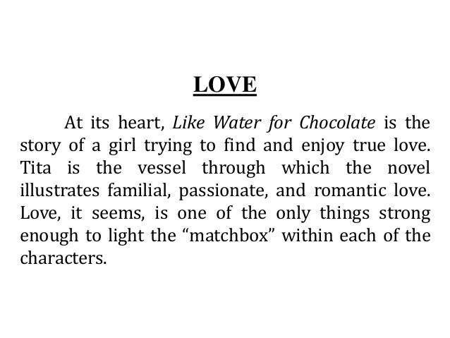 essay topics for like water for chocolate