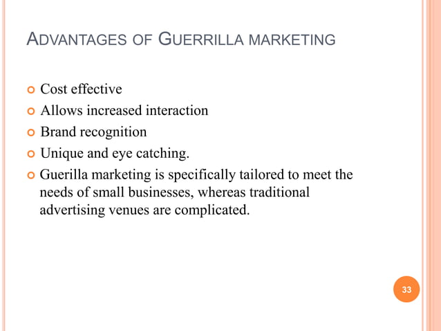 Guerrilla Marketing PPT