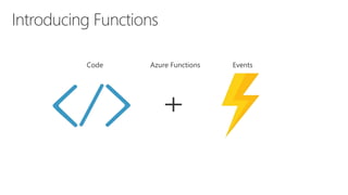 Code First with Serverless Azure Functions