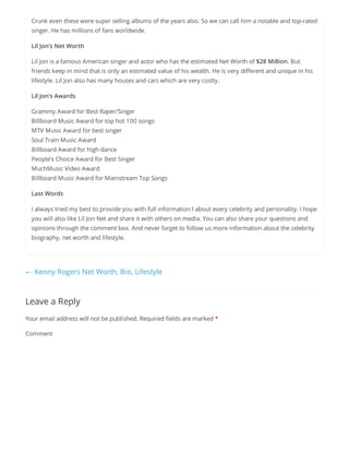 Lil jon-net-worth | PDF