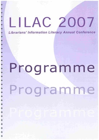 LILAC 2007 Full Programme