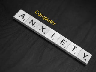 Jane suffers from computer anxiety.
Computer anxiety exists in various degrees throughout the population, ranging from bei...