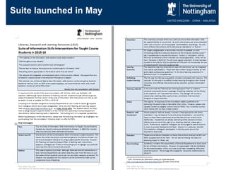 3/31/2016 Event Name and Venue 4
Suite launched in May
 