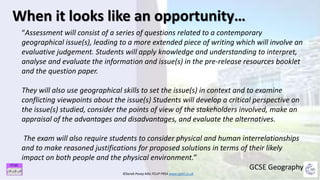 ©Sarah Pavey MSc FCLIP FRSA www.sp4il.co.uk
When it looks like an opportunity…
“Assessment will consist of a series of que...