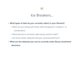 Data informed decision making - Yaz El Hakim | PPT