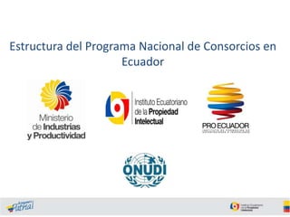 Estructura del Programa Nacional de Consorcios en
Ecuador

 