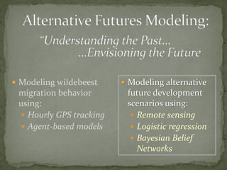 Alternative futures for Kenya’s national parks and wildlife reserves