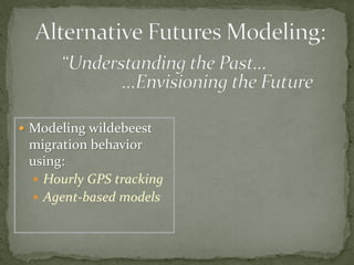 Alternative futures for Kenya’s national parks and wildlife reserves