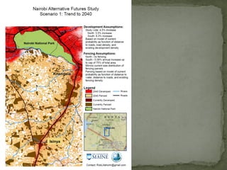 Alternative futures for Kenya’s national parks and wildlife reserves