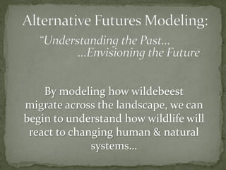 Alternative futures for Kenya’s national parks and wildlife reserves