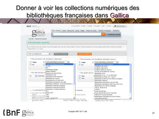 Donner à voir les collections numériques des bibliothèques françaises dans  Gallica 