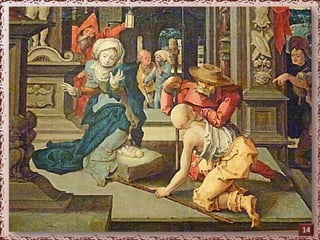 Le Maitre de 
l’Adoration de Lille 
(vers 1510-1530) 
L’adoration des bergers 
Il semble que le peintre soit 
Dirk Villert d’Anvers. 
14 
 