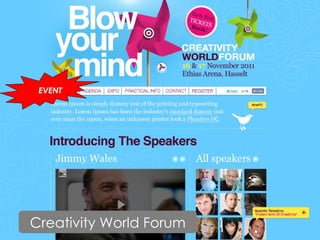 EVENT Creativity World Forum 