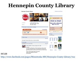 Hennepin County Library  HCLIB http://www.facebook.com/pages/Minnetonka-MN/Hennepin-County-Library/7223112325   