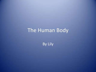 The Human Body

     By Lily
 