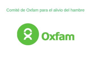 Comité de Oxfam para el alivio del hambre
 