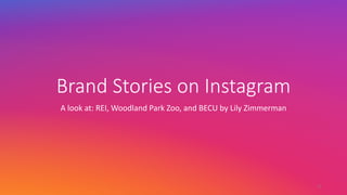 Brand Stories,on,Instagram
A"look"at:"REI, Woodland Park Zoo,"and BECU by Lily Zimmerman
0
 