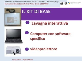 Computer con software specifico Lavagna interattiva videoproiettore IL KIT DI BASE 