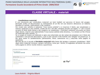 CLASSE VIRTUALE -  materiali 