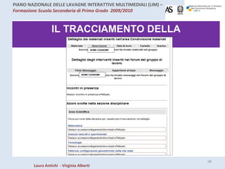 IL TRACCIAMENTO DELLA PIATTAFORMA NOME COGNOME NOME COGNOME 