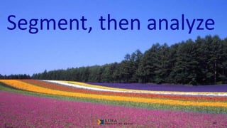© 2013 Adobe Systems Incorporated. All Rights Reserved. Adobe Confidential.
Segment, then analyze
46
 