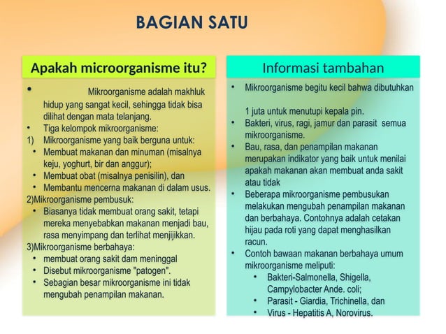 Five Keys Of Food Safety Lima Kunci Keamanan Pangan Pptx