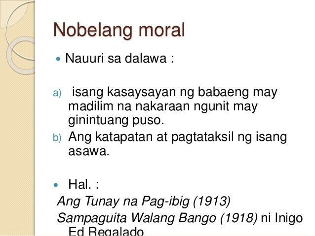 Limang Elemento Ng Nobela