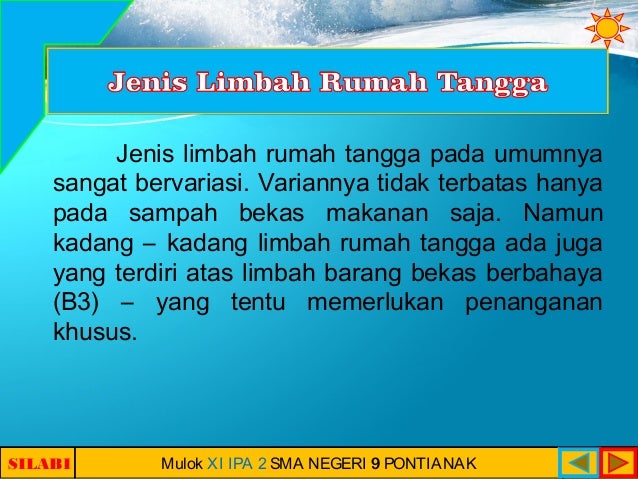 Dampak limbah bagi lingkungan rumah tangga dan penanggulannya