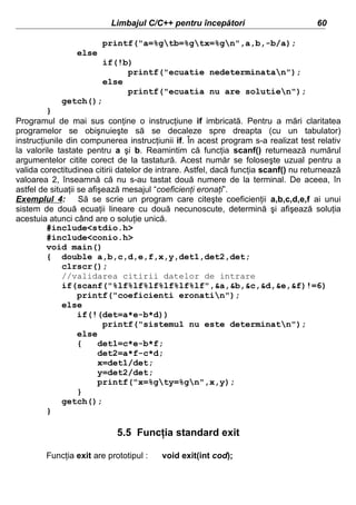Limbajul c c pentru incepatori | PDF