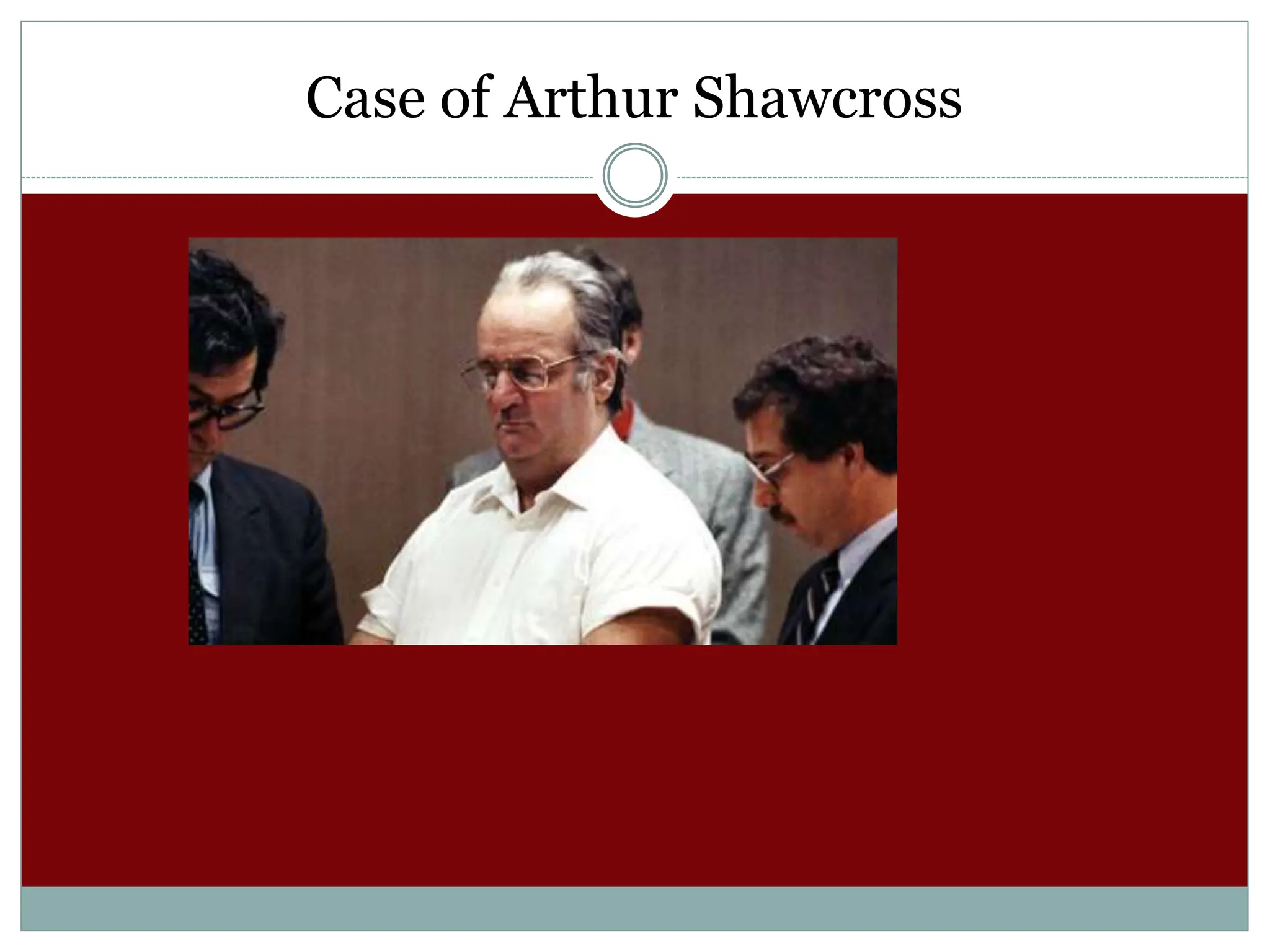 Case of Arthur Shawcross
 