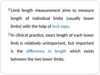 Individual Length Comprehensive Guide to Limb Length Measurement and Discrepancy ...