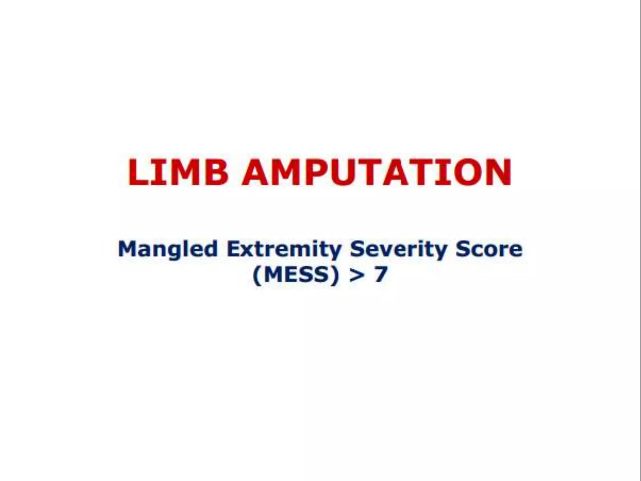 Limb salvage vs amputation final | PPTX