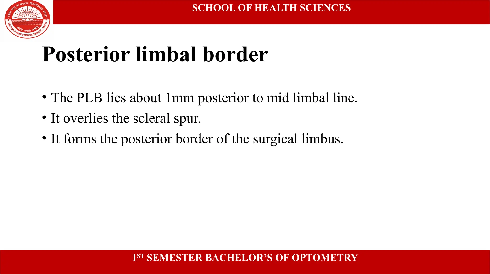 Limbus of the Eye: Anatomy, Functions, and Clinical Significance | PPTX