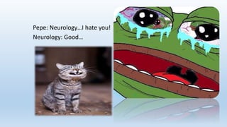 Pepe: Neurology…I hate you!
Neurology: Good…
 