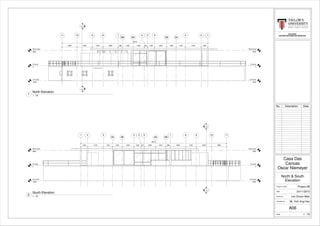 G Level
0
G Level
0
Roof Level
3000
Roof Level
3000
LG Level
-3000
LG Level
-3000
2
3A6A
7891011
3
A09
3
A09
3B
15 4 36
6B
130031301790190023441395631223020448863000210030002960
28710
G Level
0
G Level
0
Roof Level
3000
Roof Level
3000
LG Level
-3000
LG Level
-3000
2
3A 6A
7 8 9 10 11
3
A09
3
A09
3B
1 543 6
6B
1300 3130 1790 1900 2344 1395 631 2230 2044 886 3000 2100 3000 2960
28710
BLD 62403
BUILDING INFORMATION MODELING
Scale
Checked by
Drawn by
Date
Project number
1 : 75
North & South
Elevation
Project 2B
Oscar Niemeyer
Casa Das
Canoas
24/11/2015
Lim Choon Wah
Mr. Koh Jing Hao
A06
1 : 75
North Elevation
1
1 : 75
South Elevation
2
No. Description Date
 