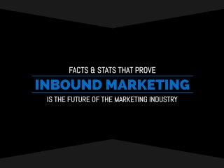 Facts & Stats That Prove Inbound Marketing is the Future of the Marketing Industry