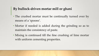 Lime lime mortar | PPTX