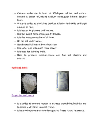 Lime and gypsum | DOCX
